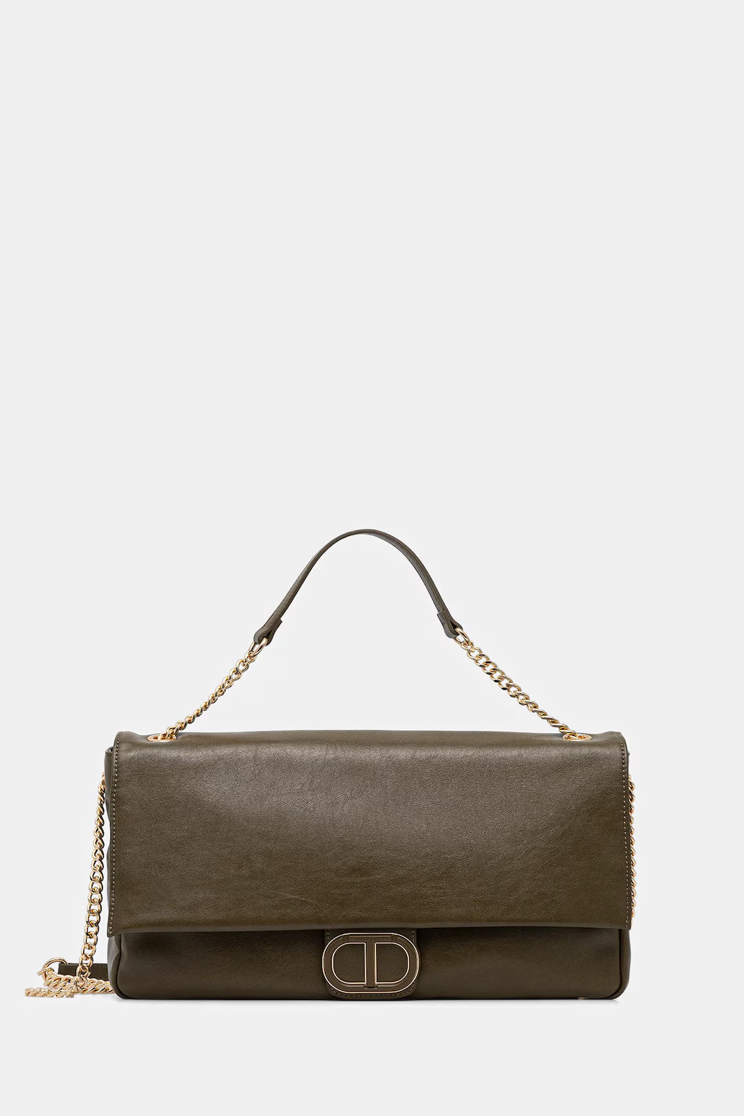 ΤΣΑΝΤΑ ΩΜΟΥ ΜΕ ΟΒΑΛ Τ (BEECH) TWINSET MILANO