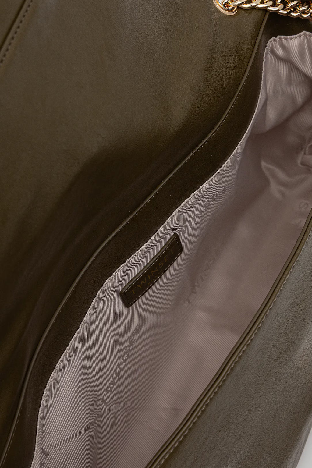 ΤΣΑΝΤΑ ΩΜΟΥ ΜΕ ΟΒΑΛ Τ (BEECH) TWINSET MILANO