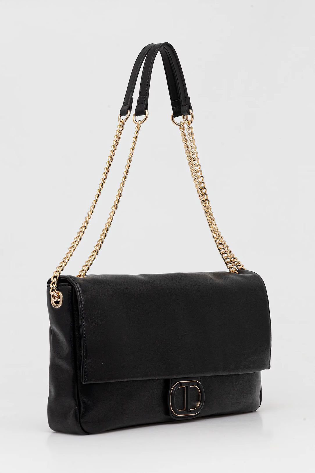 ΤΣΑΝΤΑ ΩΜΟΥ ΜΕ ΟΒΑΛ Τ (BLACK) TWINSET MILANO