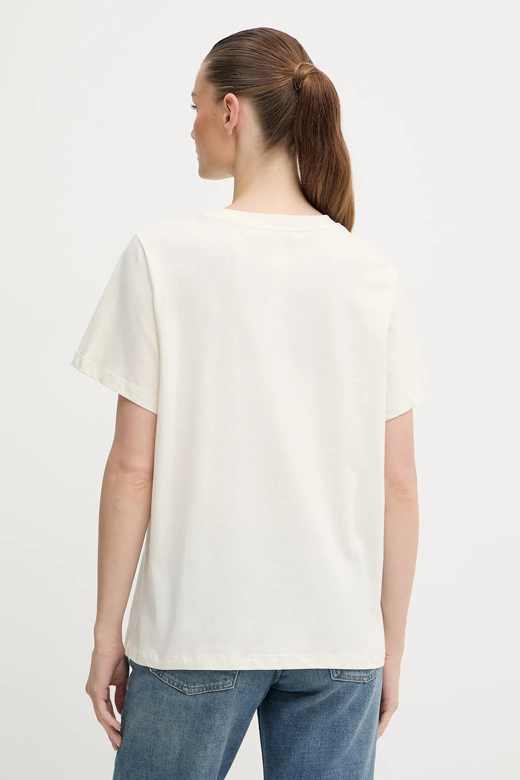 T-SHIRT ΜΕ ΠΛΑΚΑ ΣΤΡΑΣ ΟΒΑΛ Τ TWINSET