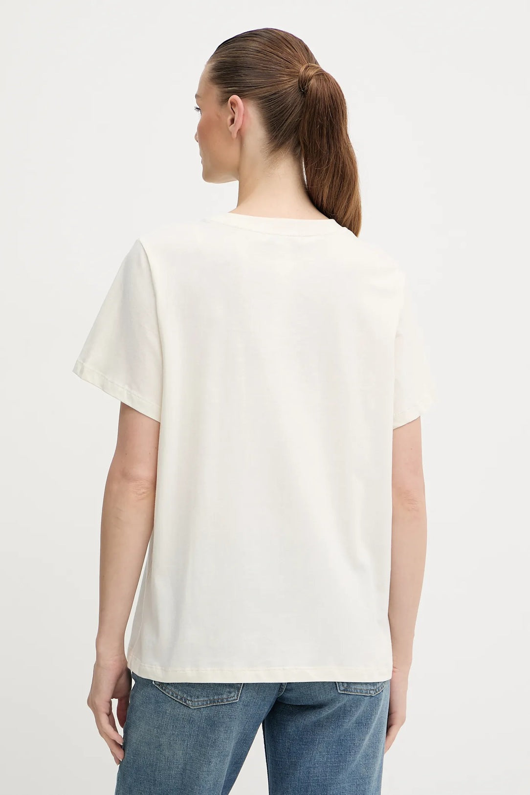 T-SHIRT ΜΕ ΠΛΑΚΑ ΣΤΡΑΣ ΟΒΑΛ Τ TWINSET