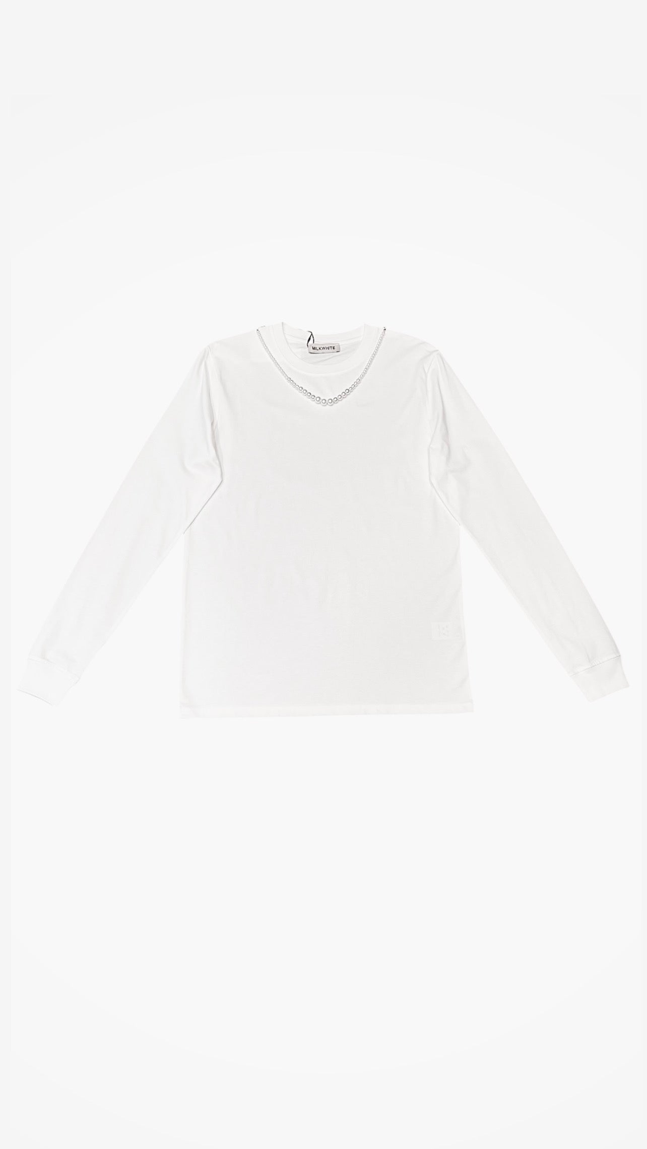 ΜΠΛΟΥΖΑ ΜΕ ΠΕΡΛΕΣ (WHITE) MILKWHITE