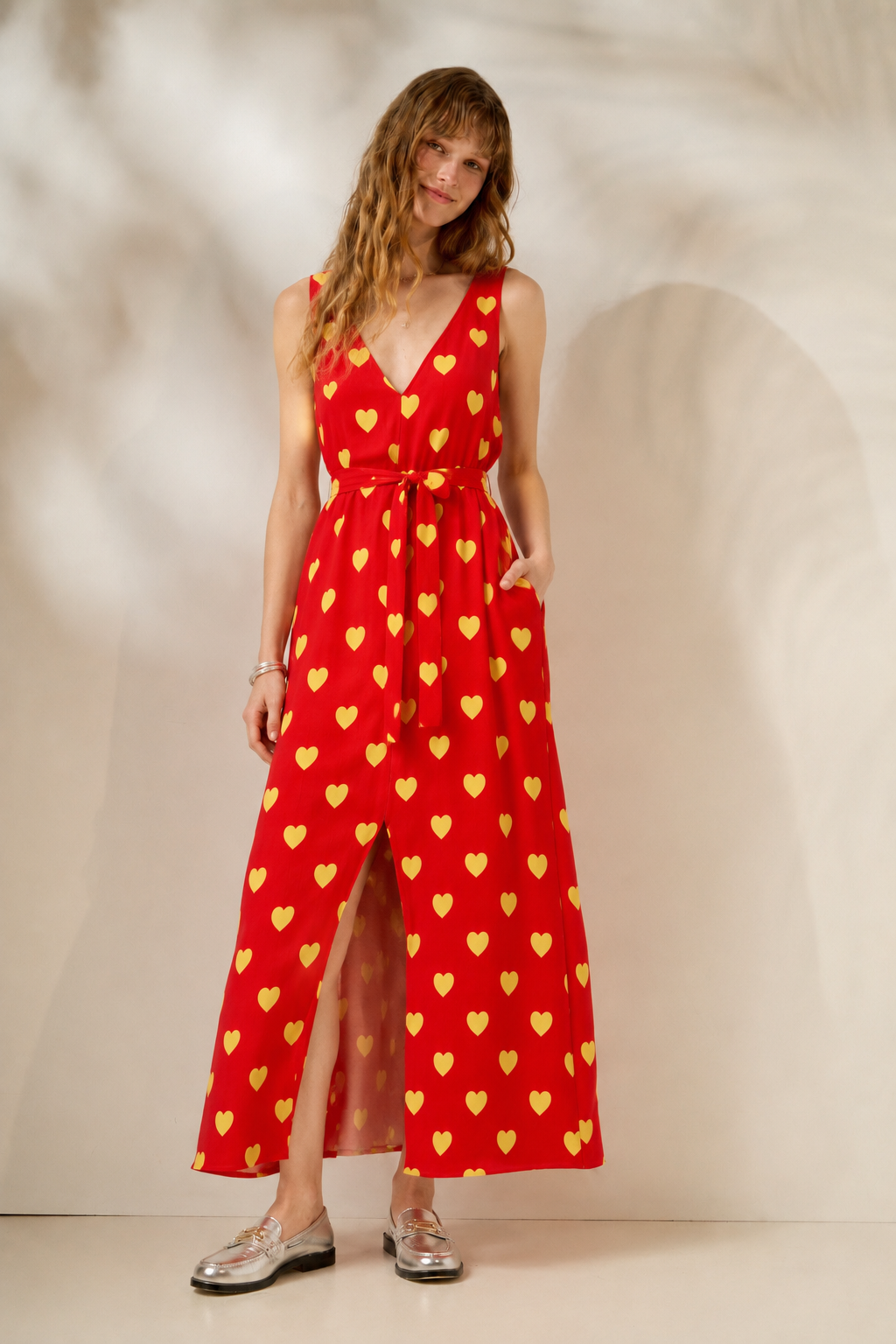 'ELLY' ΜΙΝΤΙ ΦΟΡΕΜΑ (RED/HEARTS) MAMOUSH