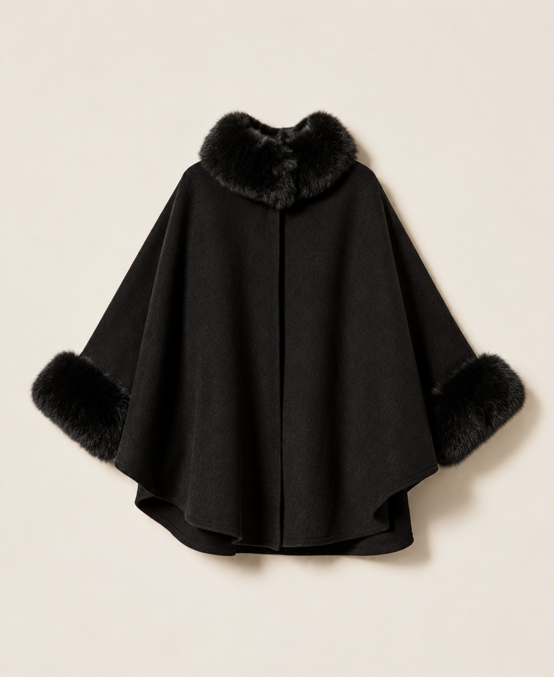 ΠΟΝΤΣΟ ΜΕ ΓΟΥΝΑ (BLACK) TWINSET