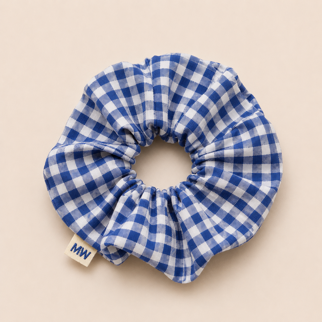 SCRUNCHIES (BLUE/CHECKERED) MAMOUSH