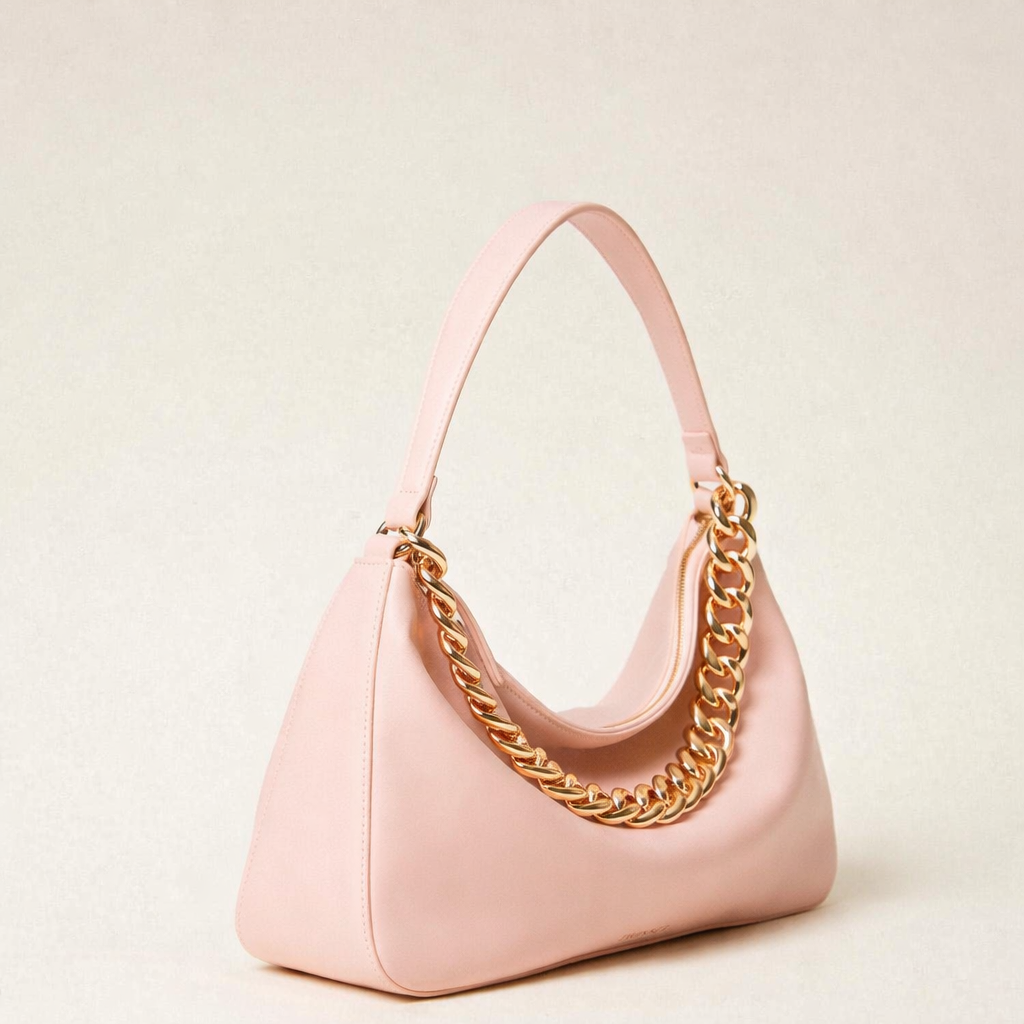 ‘LILIANE’ ΔΕΡΜΑΤΙΝΗ ΤΣΑΝΤΑ (PINK) TWINSET
