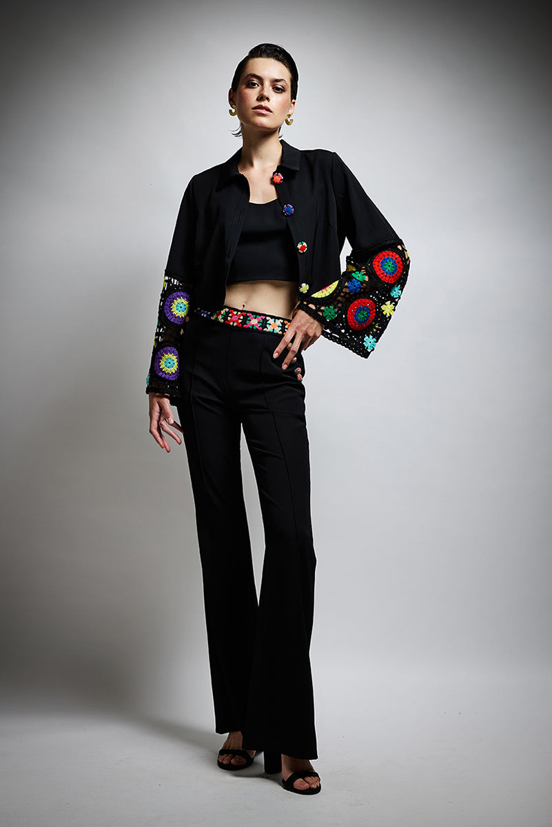 CROPPED ΠΟΥΚΑΜΙΣΟ ΜΕ ΠΛΕΚΤΕΣ ΛΕΠΤΟΜΕΡΕΙΕΣ TWINS FANTASY