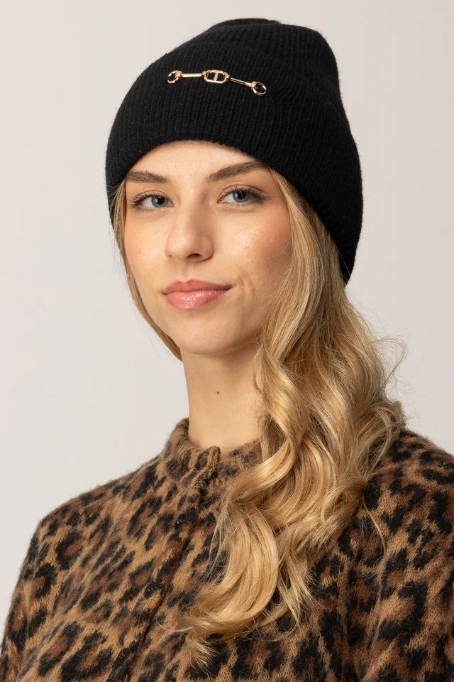 ΣΚΟΥΦΟΣ ΜΕ ΜΕΤΑΛΛΙΚΟ ΛΟΓΟΤΥΠΟ TWINSET MILANO