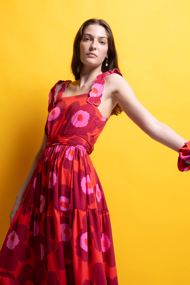 ALIKY' ΜΙΝΤΙ ΦΟΡΕΜΑ ΜΕ ΚΕΝΤΗΜΕΝΕΣ ΤΙΡΑΝΤΕΣ MAMOUSH