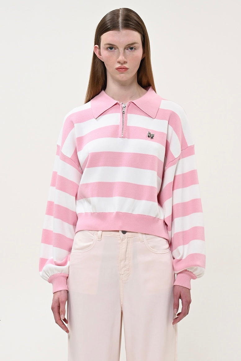 ΡΙΓΕ ΜΠΛΟΥΖΑ (STRIPES PINK) BOOM