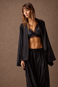 'CAROLINA' ΣΑΤΕΝ ΤΖΑΚΕΤ (BLACK) MAMOUSH
