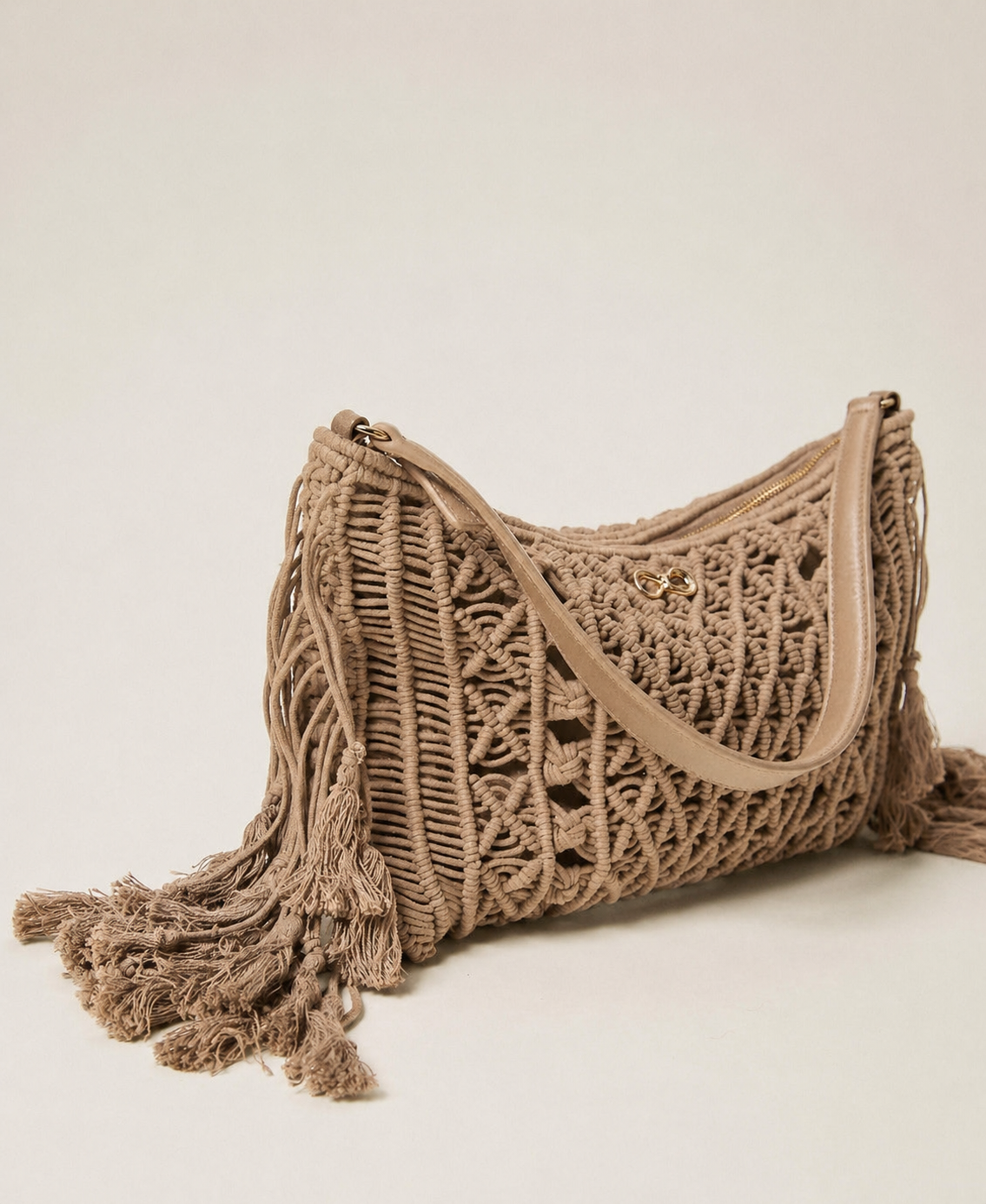 ΜΑΚΡΑΜΕ ΤΣΑΝΤΑ HOBO ΜΕ ΚΡΟΣΣΙΑ (ROPE) TWINSET