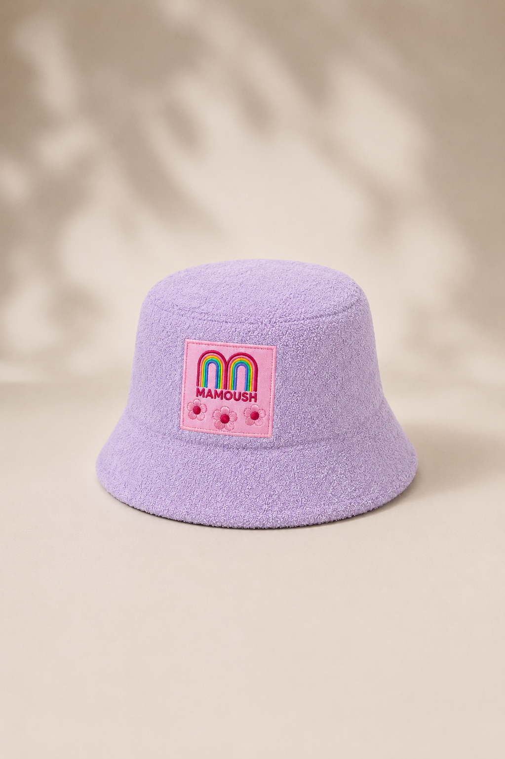 'ANTHI' ΔΙΧΡΩΜΟ ΚΑΠΕΛΟ BUCKET (LILAC/YELLOW STRIPED) MAMOUSH