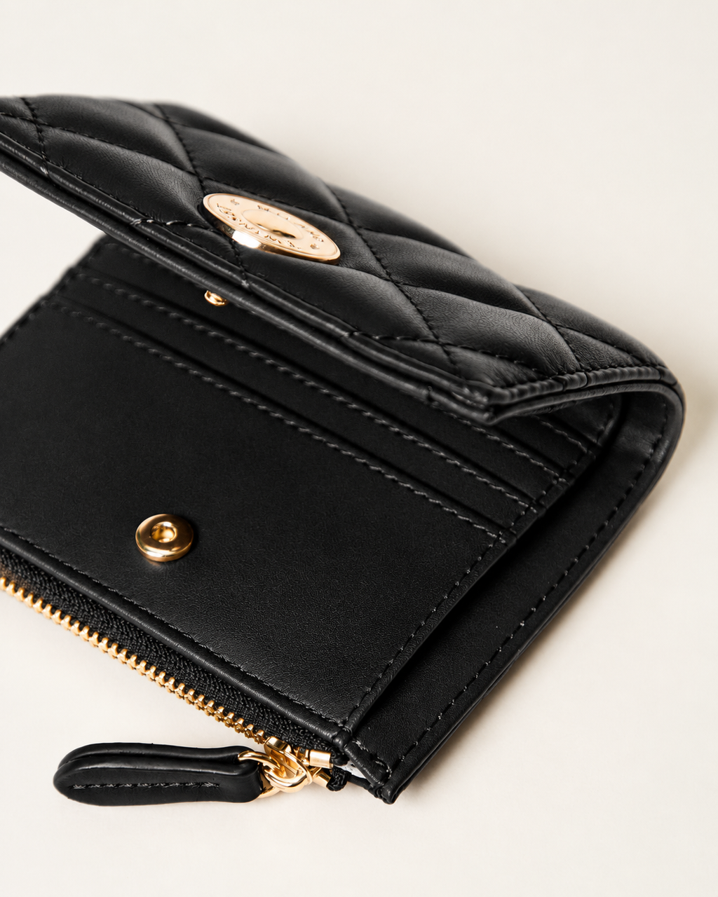 ΚΑΠΙΤΟΝΕ ΠΟΡΤΟΦΟΛΙ ΜΕ ΛΟΓΟΤΥΠΟ (BLACK) TWINSET
