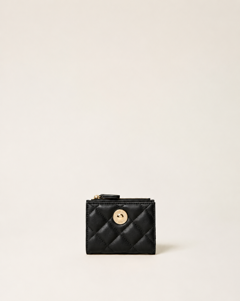 ΚΑΠΙΤΟΝΕ ΠΟΡΤΟΦΟΛΙ ΜΕ ΛΟΓΟΤΥΠΟ (BLACK) TWINSET