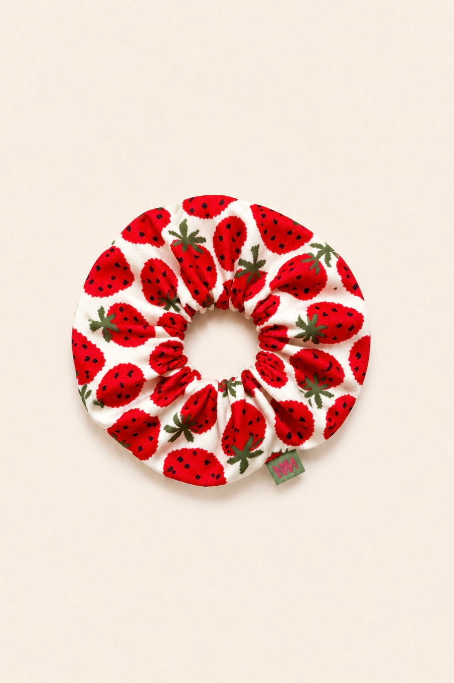 SCRUNCHIES (ECRU/STRAWBERRIES) MAMOUSH