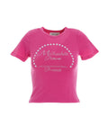 T-SHIRT (FUCHSIA) MILKWHITE