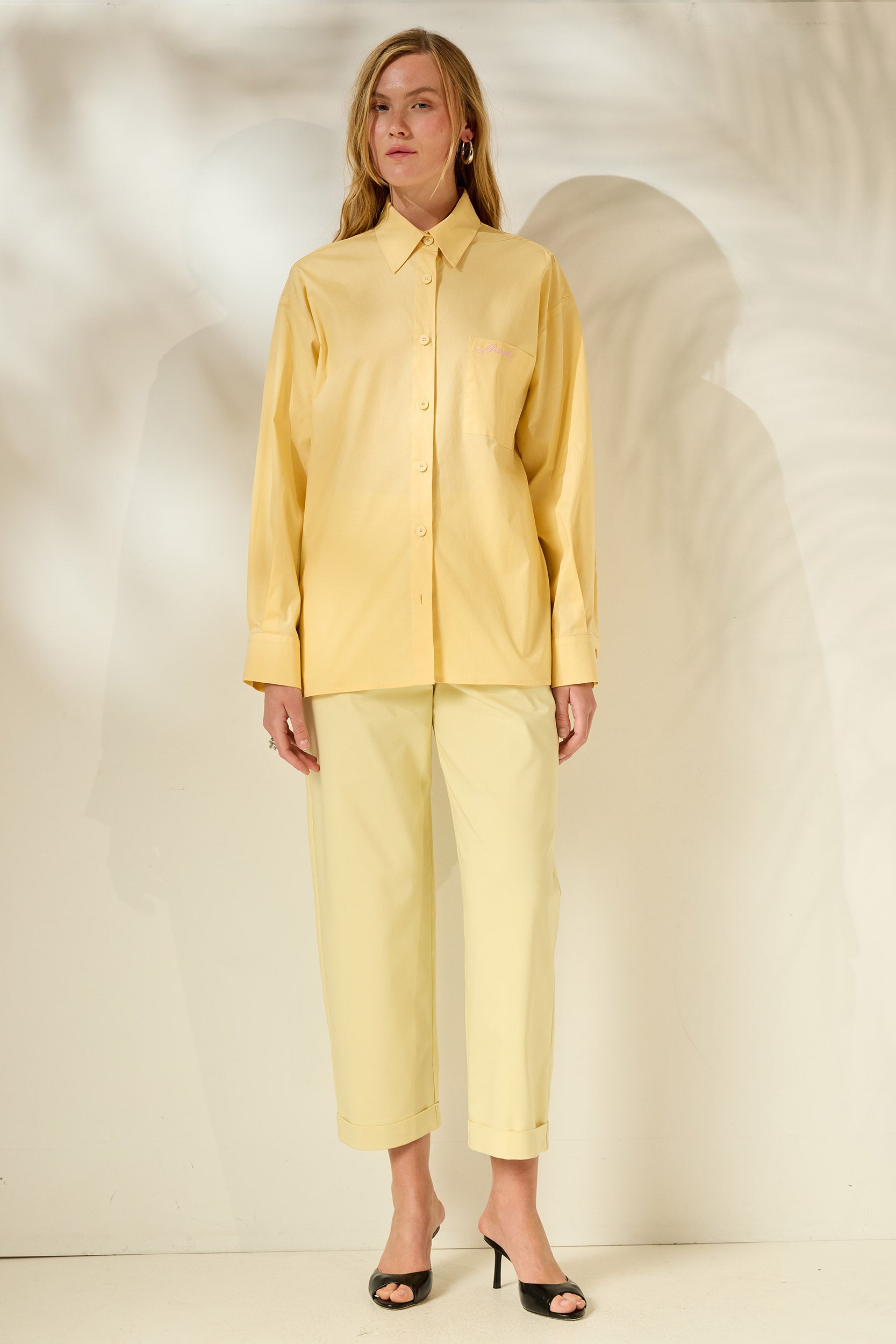 XLOI’ COTTON SHIRT (PASTEL YELLOW) MAMOUSH