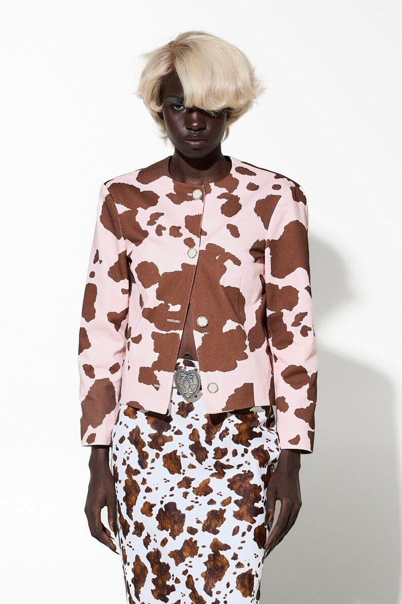 JACKET (PINK COW) MILKWHITE