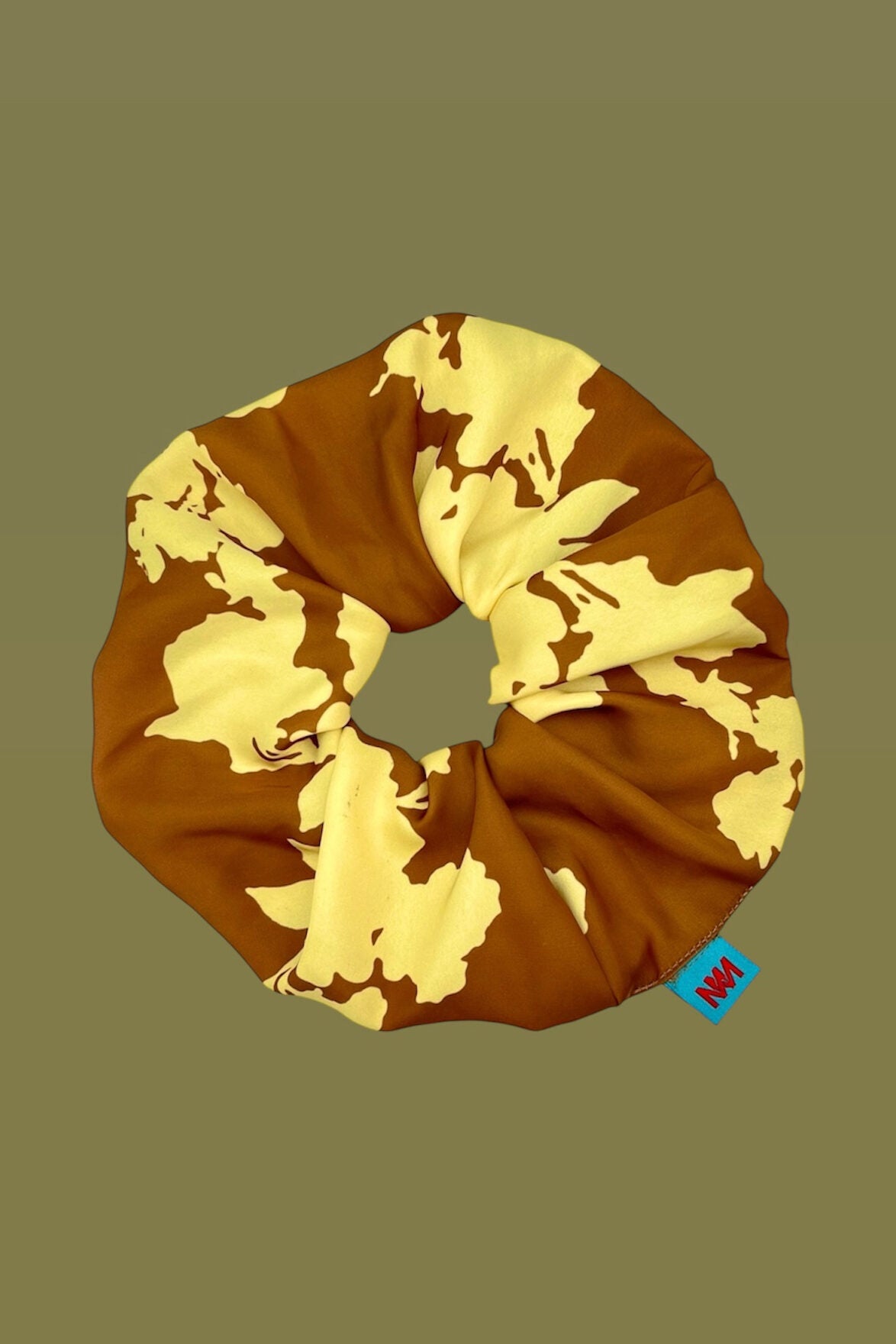 SCRUNCHIES (CHOCOLA/YELLOW) MAMOUSH