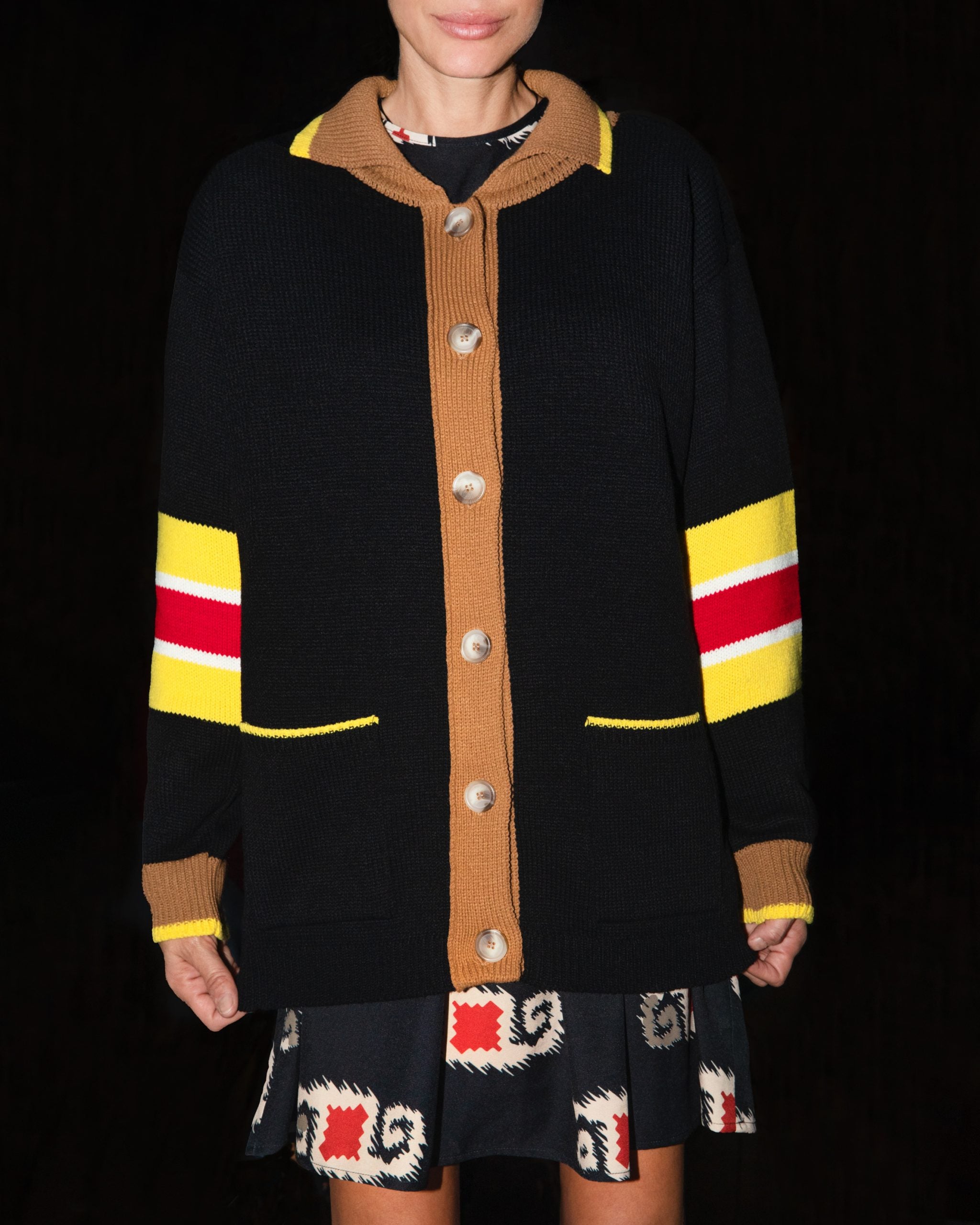 ROXANNE ΠΛΕΚΤΗ ΜΑΚΡΥΑ ΖΑΚΕΤΑ MAMOUSH