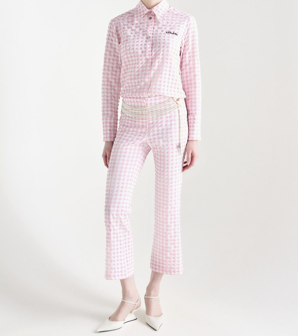 ΚΑΡΟ ΠΟΥΚΑΜΙΣΟ (VICHY PINK) MILKWHITE