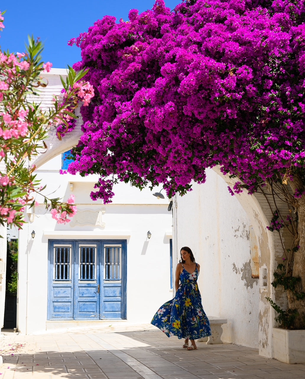 ELSA ΦΟΡΕΜΑ (BLUE FLOWERS) MAMOUSH