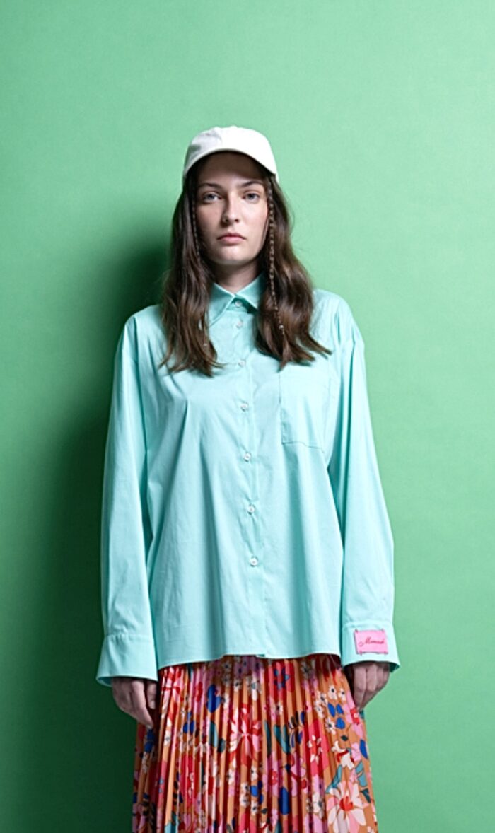 ‘REA’ OVERSIZED ΒΑΜΒΑΚΕΡΟ ΠΟΥΚΑΜΙΣΟ (MINT) MAMOUSH