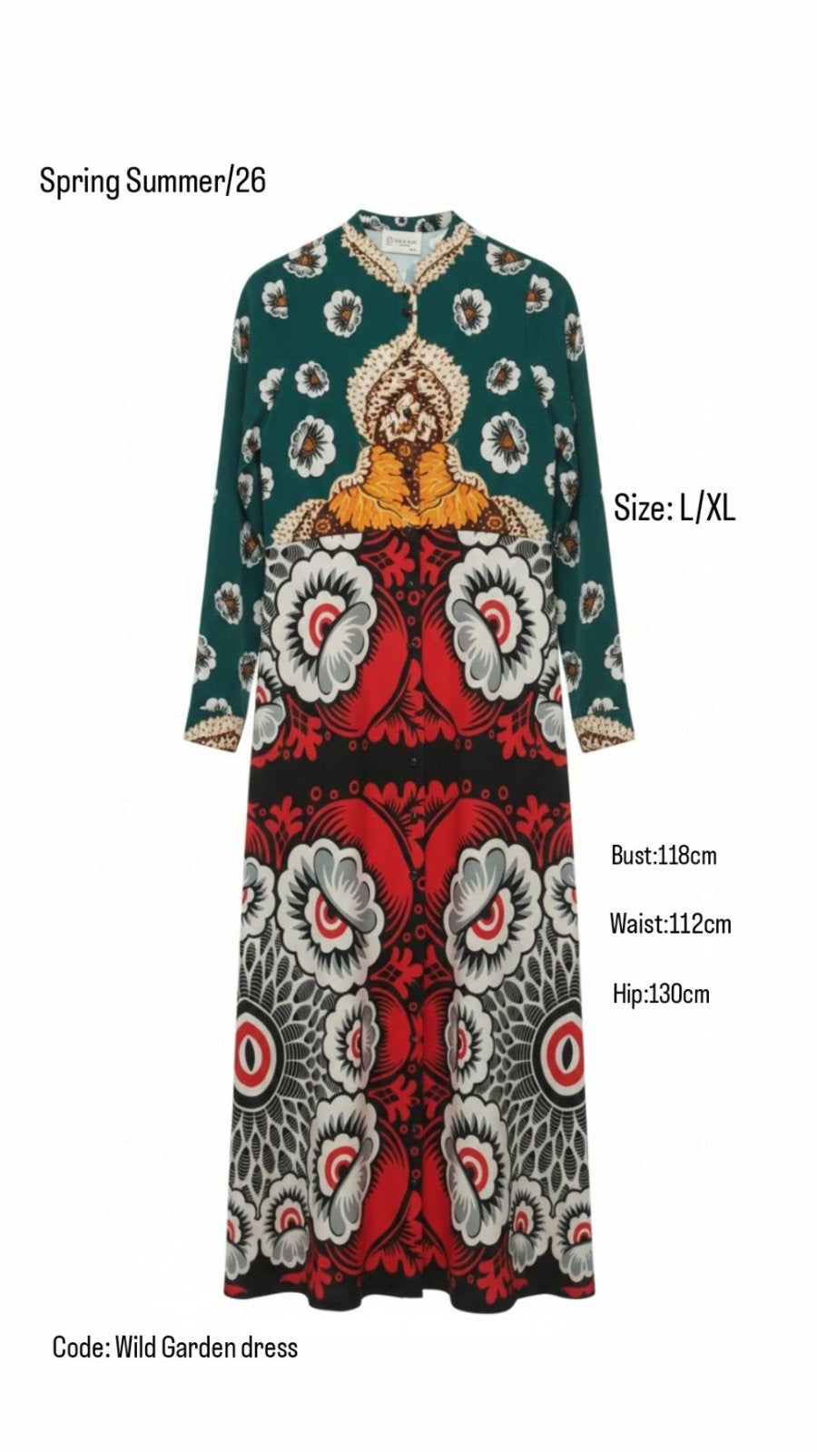 WILD GARDEN ΜΑΞΙ ΦΟΡΕΜΑ EIRIANNA THE BRAND