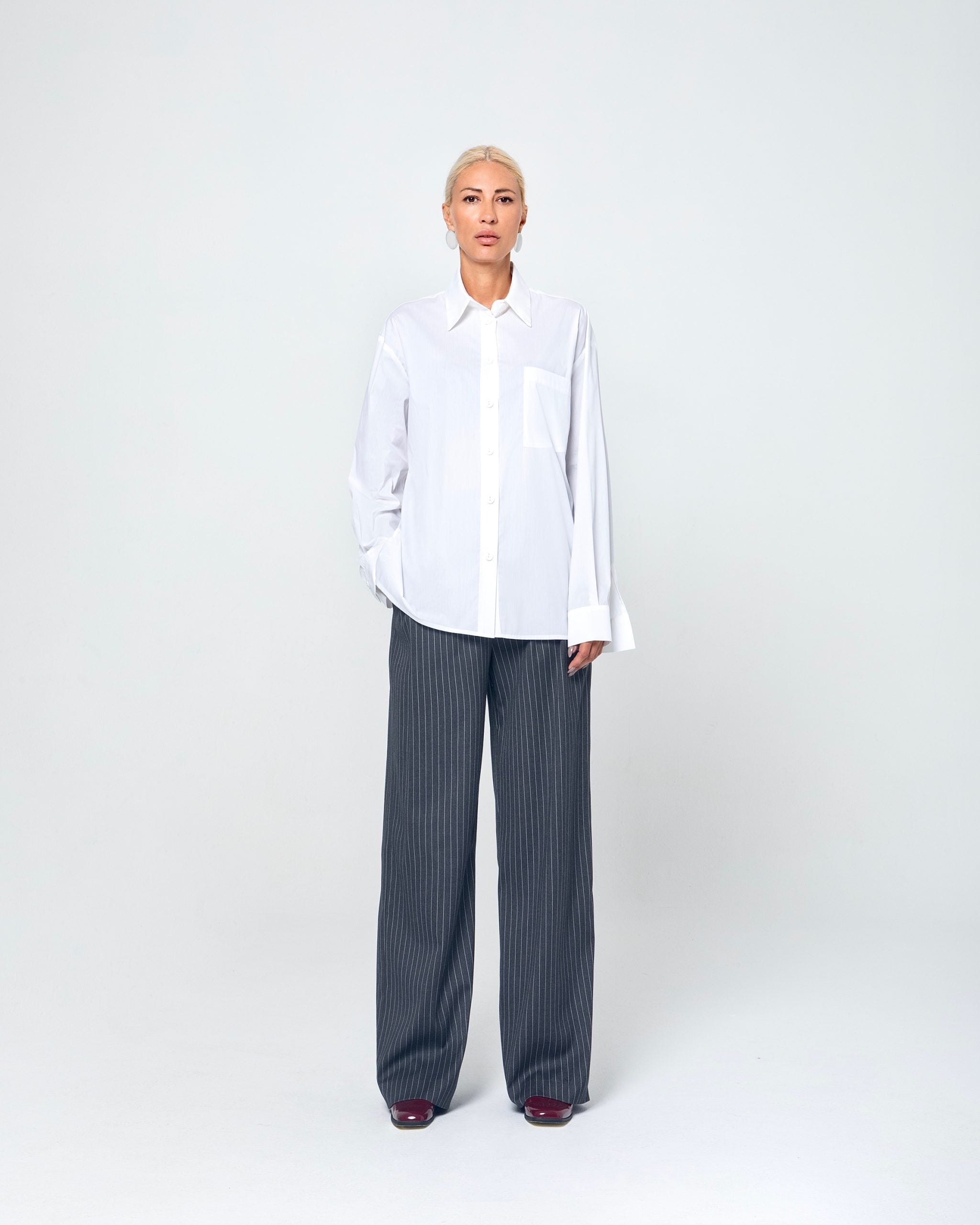 MINA ΠΑΝΤΕΛΟΝΙ ΡΙΓΕ (GRAY/WHITE) MAMOUSH