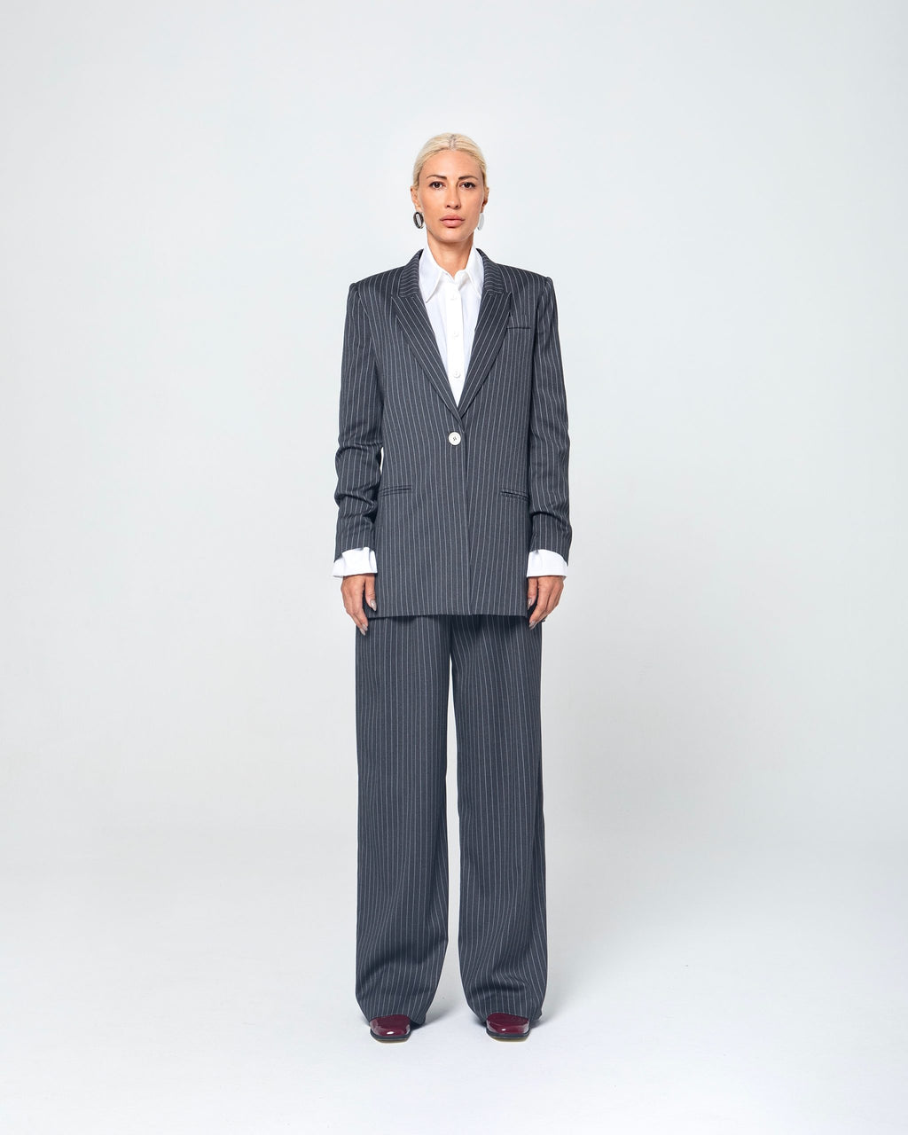 MINA ΠΑΝΤΕΛΟΝΙ ΡΙΓΕ (GRAY/WHITE) MAMOUSH