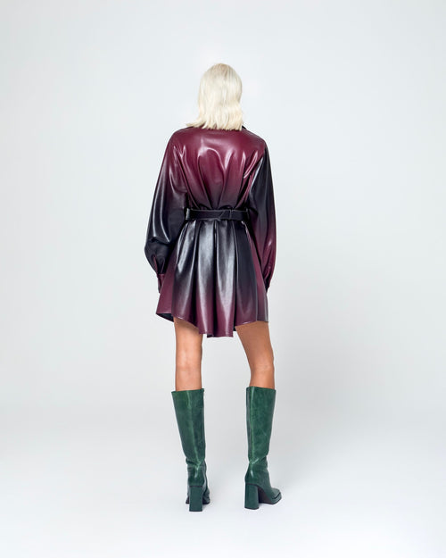 ANGELA ΔΕΡΜΑΤΙΝΟ ΚΟΝΤΟ ΦΟΡΕΜΑ (DEGRADE BURGUNDY) MAMOUSH