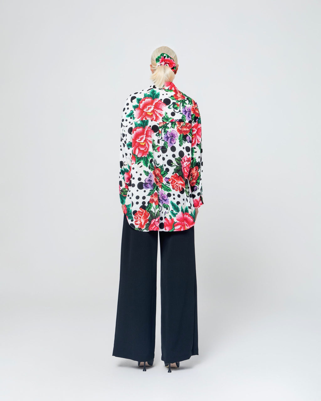 SOFI OVERSIZED ΠΟΥΚΑΜΙΣΟ (WHITE/POLKA DOT) MAMOUSH