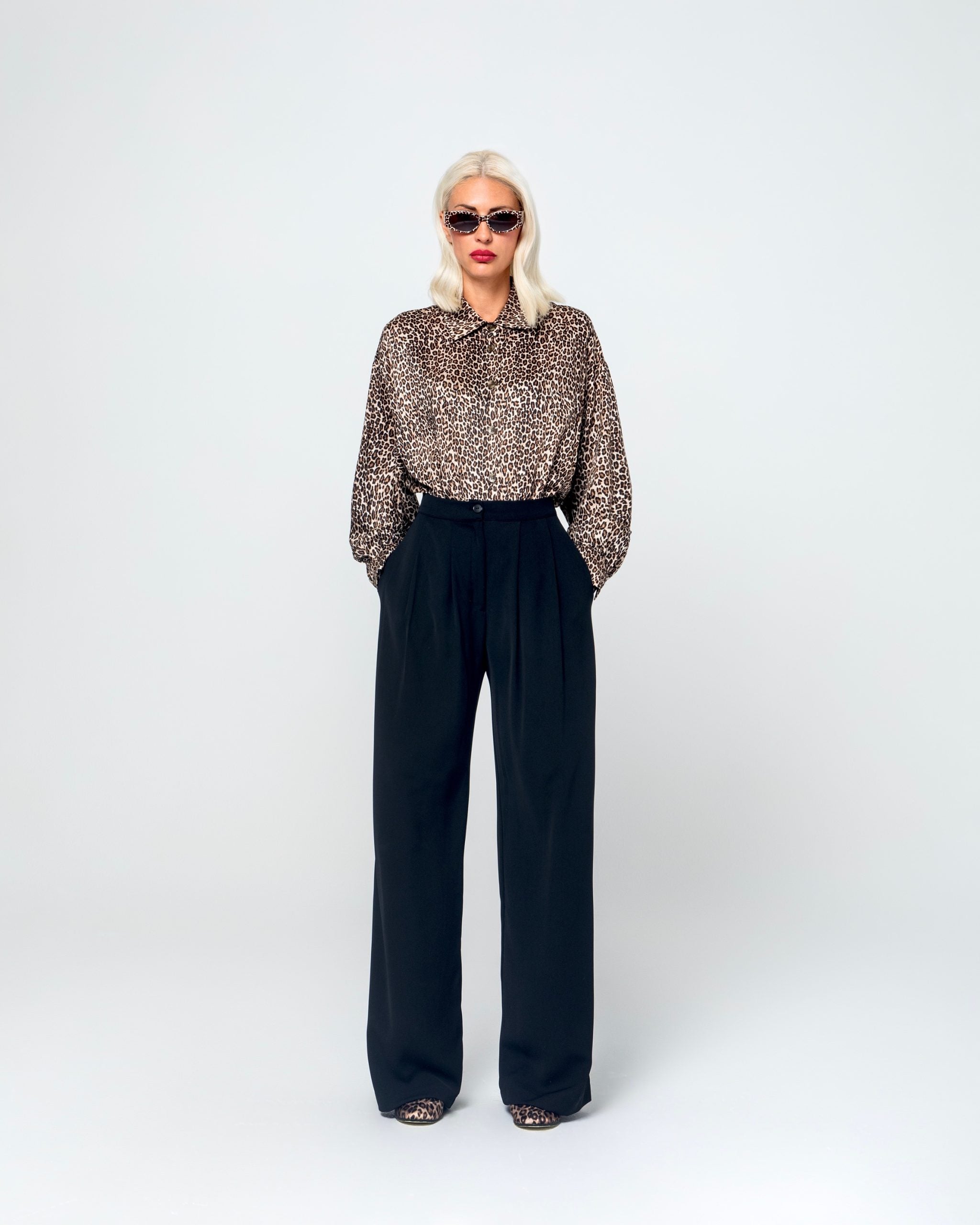 VICTORIA OVERSIZED ΠΟΥΚΑΜΙΣΟ (ANIMAL PRINT) MAMOUSH