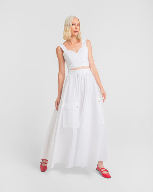CLAIRE ΦΟΥΣΤΑ ΜΕ ΤΣΕΠΕΣ (WHITE) MAMOUSH