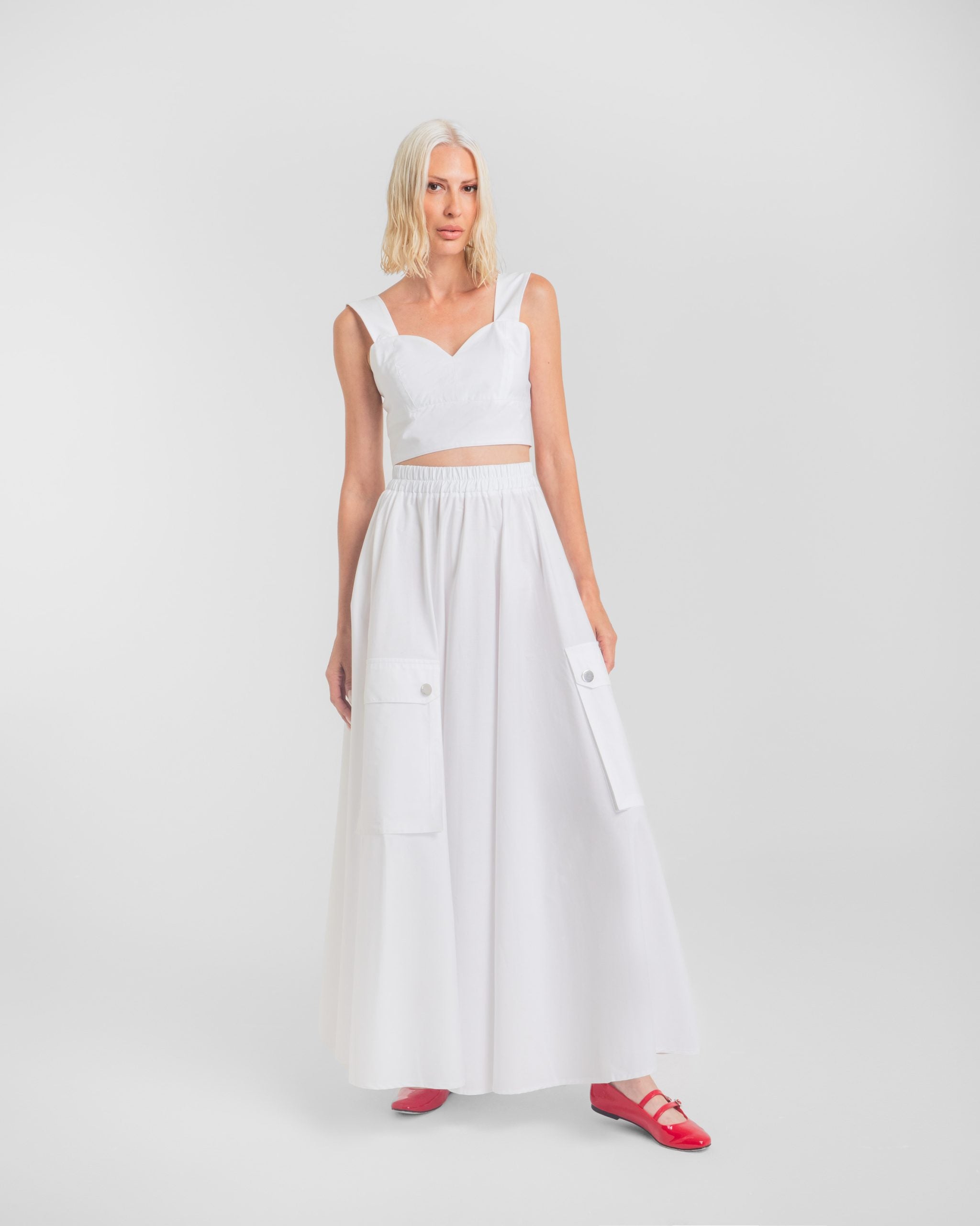 CLAIRE ΦΟΥΣΤΑ ΜΕ ΤΣΕΠΕΣ (WHITE) MAMOUSH