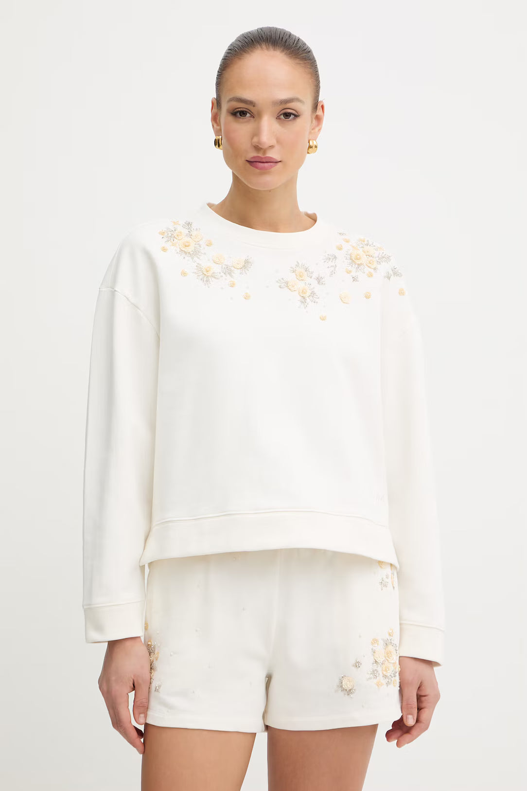 ΦΟΥΤΕΡ ΜΠΛΟΥΖΑ ΜΕ ΑΝΑΓΛΥΦΟ ΚΕΝΤΗΜΑ TWINSET