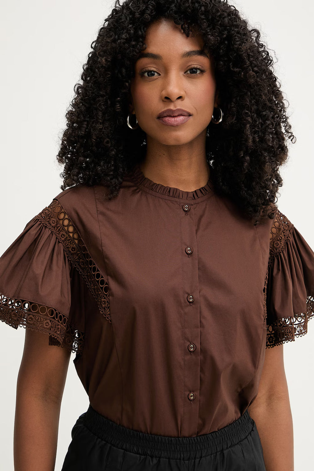 ΒΑΜΒΑΚΕΡΟ ΜΠΟΥΚΑΜΙΣΟ ΜΕ ΒΟΛΑΝ TWINSET