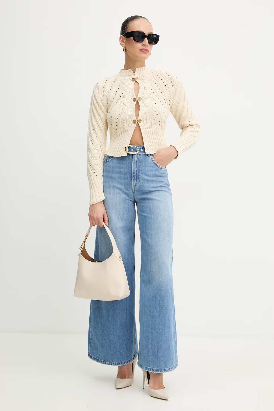 ΤΖΙΝ ΠΑΝΤΕΛOΝΙ ΜΕ ΖΩΝΗ OVAL T TWINSET