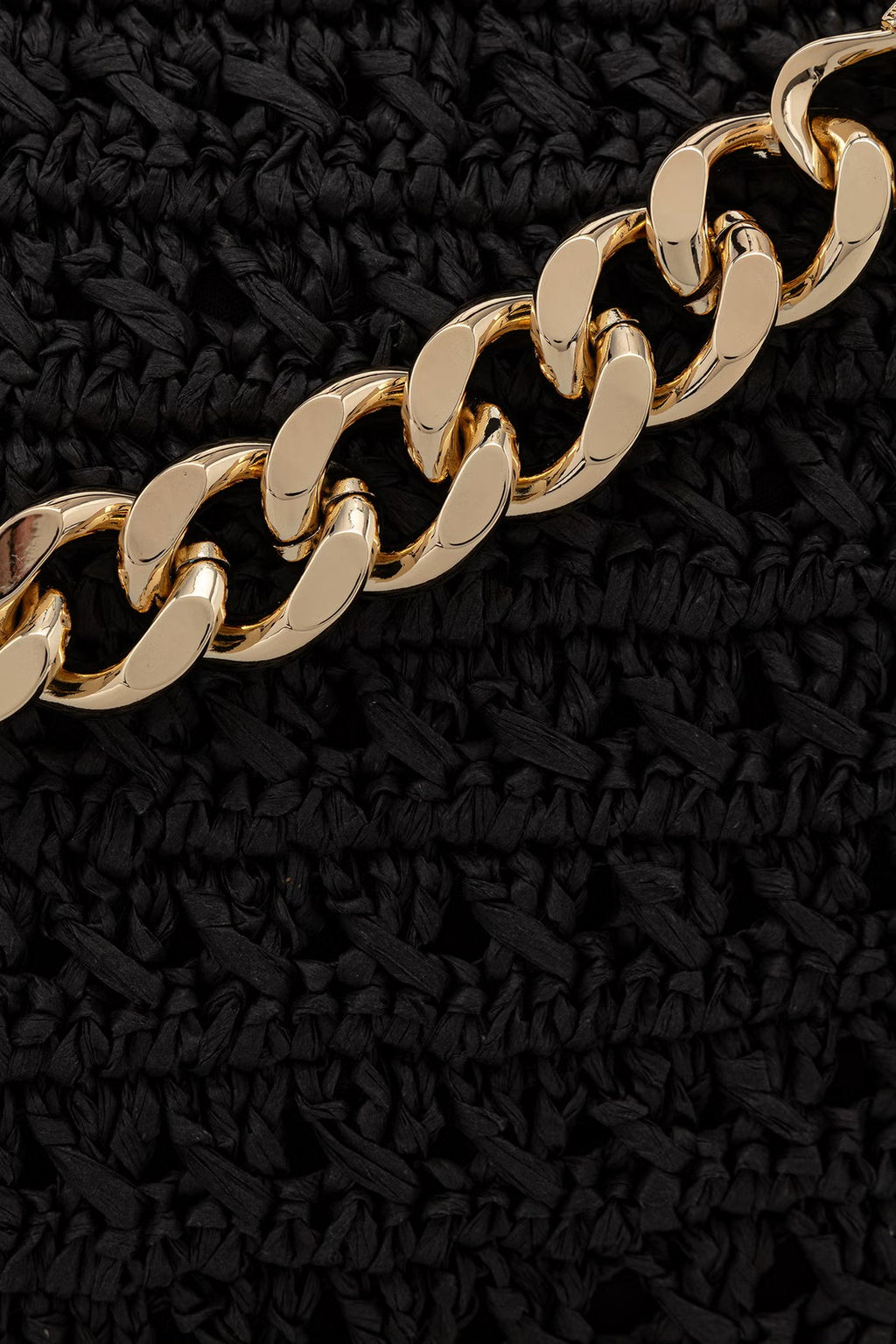 ΜΕΓΑΛΗ 'LILIAN' ΜΑΚΡΑΜΕ ΤΣΑΝΤΑ (BLACK) TWINSET