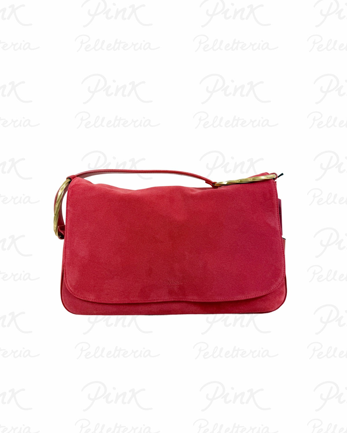 ΜΕΓΑΛΗ ΤΣΑΝΤΑ 'LILIANE' ΑΠΟ ΣΟΥΕΤ ΔΕΡΜΑ (SENAPE) TWINSET