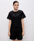 T-SHIRT ΜΕ ΚΕΝΤΗΜΑ (BLACK) TWINSET