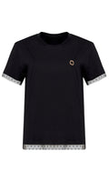 T-SHIRT ΜΕ ΤΟΥΛΙ (BLACK) TWINSET MILANO
