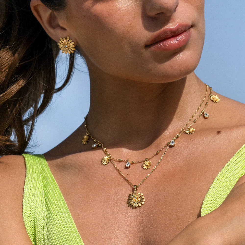 DAISY MULTI NECKLACE / CRYSTAL CAROLINE SVEBDBOM