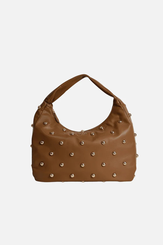 ΤΣΑΝΤΑ HOBO ΜΕ ΤΡΟΥΚ (CUOIO) TWINSET