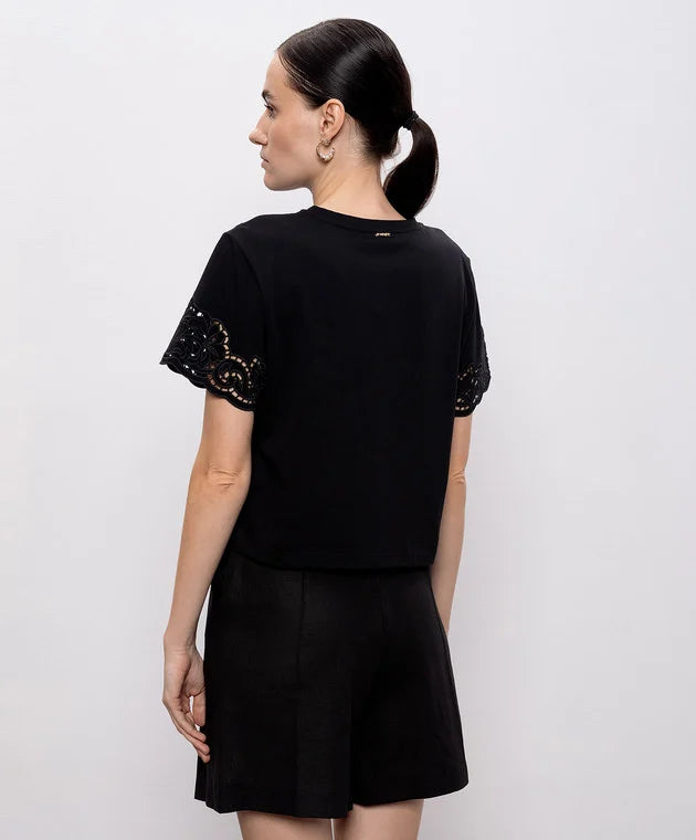 T-SHIRT ΜΕ ΚΕΝΤΗΜΑ (BLACK) TWINSET