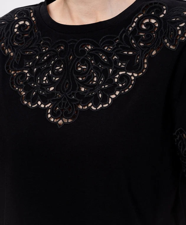 T-SHIRT ΜΕ ΚΕΝΤΗΜΑ (BLACK) TWINSET
