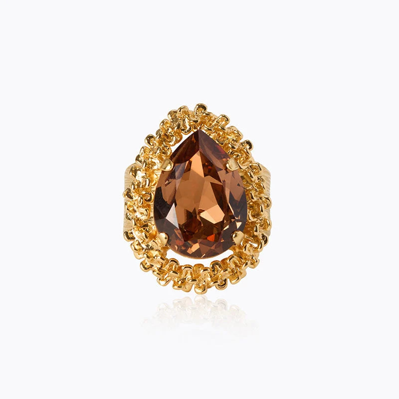 ΔΑΧΤΥΛΙΔΙ CLASSIC GEMMA / LIGHT SMOKED TOPAZ CAROLINE SVEBDBOM