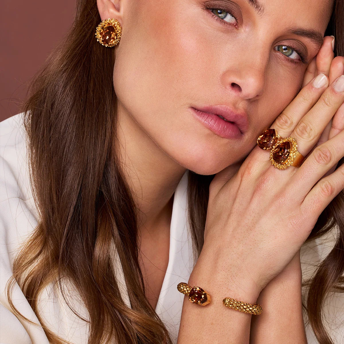 ΒΡΑΧΙΟΛΙ ROPE CLASSIC/ LIGHT SMOKED TOPAZ CAROLINE SVEBDBOM