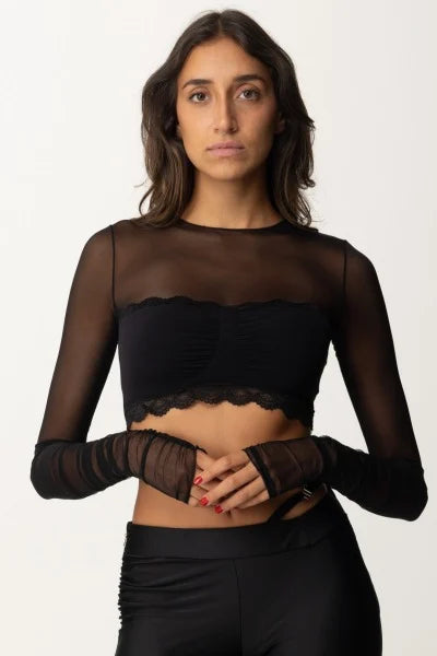 LENA CROPPED TOP ΑΠΟ ΤΟΥΛΙ ANIYE BY